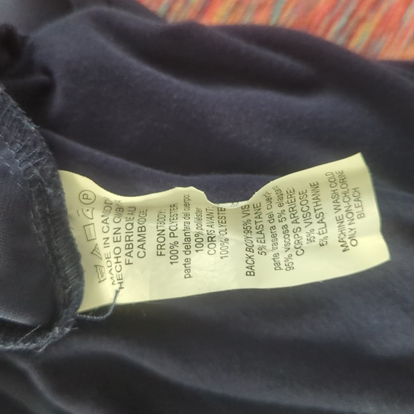 Michael Michael Kors Layered Look Tank Navy Blue twofer - Picture 8 of 10